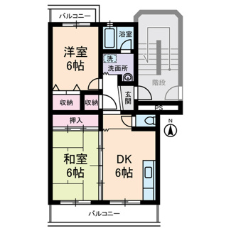 【間取り】 | クレール１８