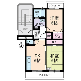 【間取り】 | クレール１８