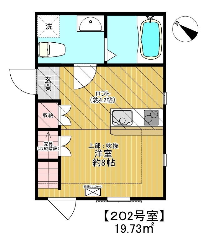 Les Pentes Nagasaki（レ・パント・ナガサキ）の間取り