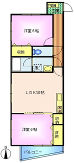 【間取り】 | パレスチェリーロード