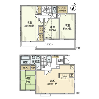 【間取り】 | 下保谷戸建