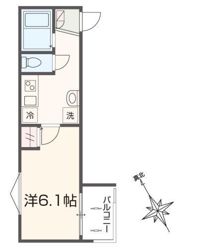 相模原市中央区上溝のアパートの間取り