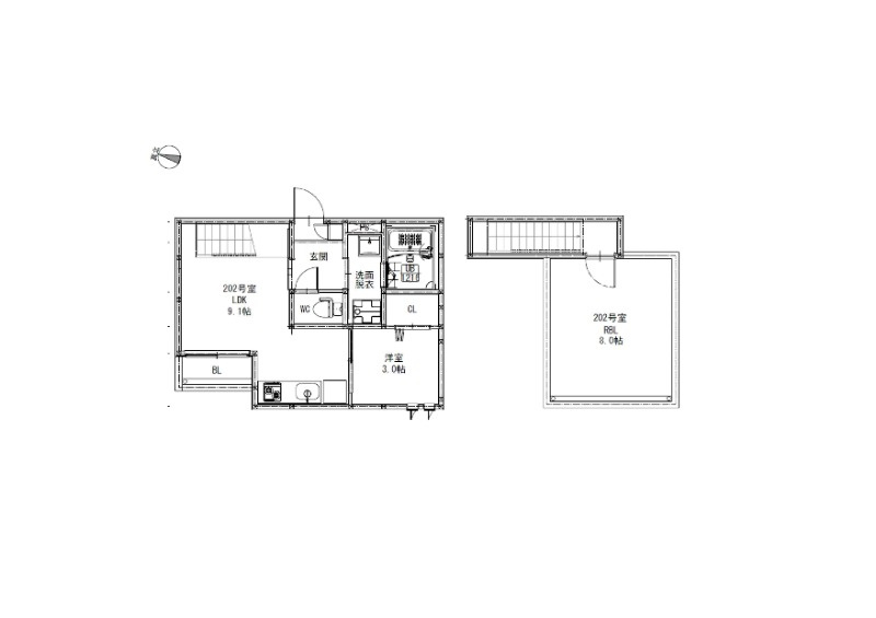 Grandtic Moralis N(グランティックモラリスエヌ)の間取り