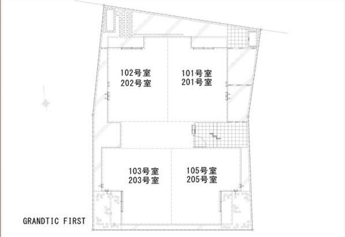 Grandtic Moralis N(グランティックモラリスエヌ)の区画図