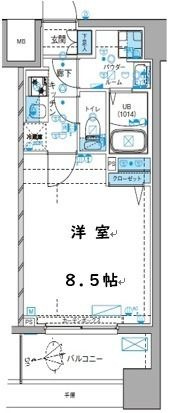 ジェノヴィア大島駅スカイガーデンの間取り