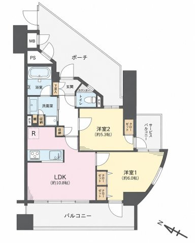 マイキャッスル高井戸の間取り