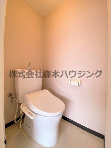【トイレ】 | 　萱島南ハイツ | 落ち着いたトイレです