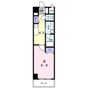 【間取り】 | ニューシティアパートメンツ円上町