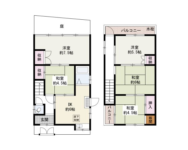 和泉市池上町2丁目　中古戸建の間取り