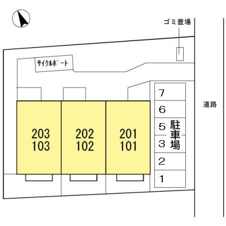 パークアベニューⅡの区画図