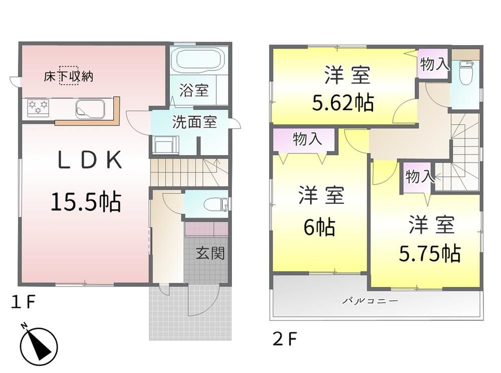 名東区新宿2丁目(全1棟)の間取り