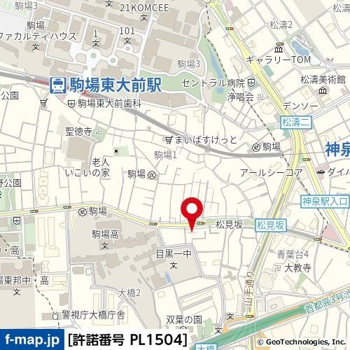 ヒルズ駒場東大前の地図