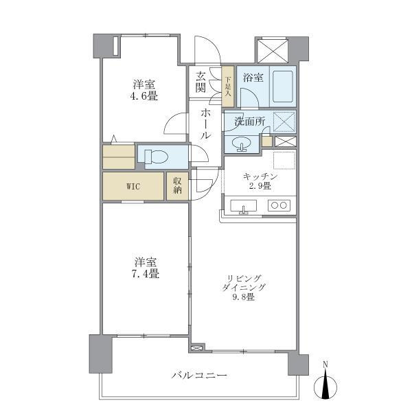 プレミアコンフォート高井戸の間取り