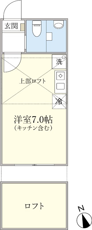 中野区江原町１丁目のアパートの間取り