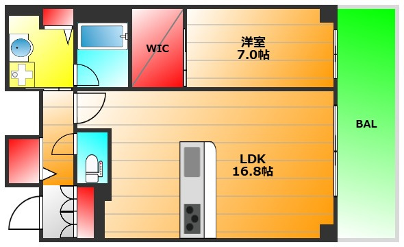 BRAVI南堀江の間取り