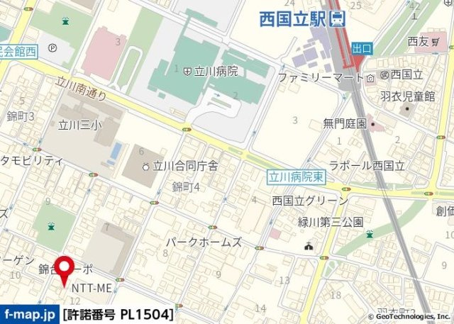 アルトーロ中町の地図