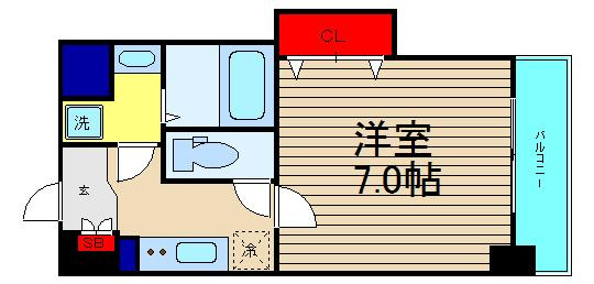 ミラージュパレス南堀江の間取り