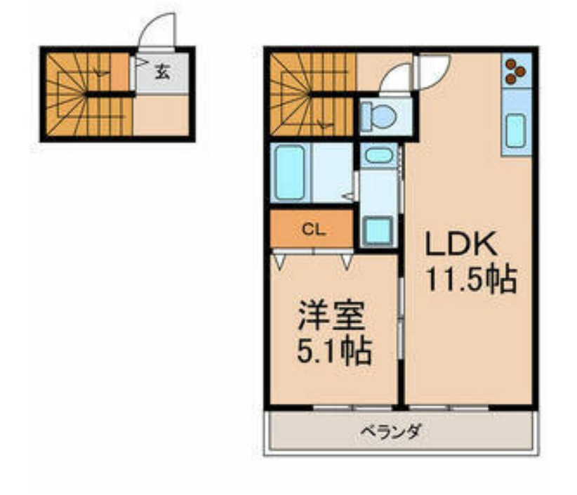 柏市手賀の杜４丁目のアパート