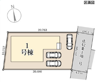 仲介手数料不要　リーブルガーデン合志市須屋第十七【西合志東小・西合志南中】の区画図
