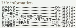 仲介手数料不要　リーブルガーデン東区沼山津1丁目【秋津小・東野中】の周辺