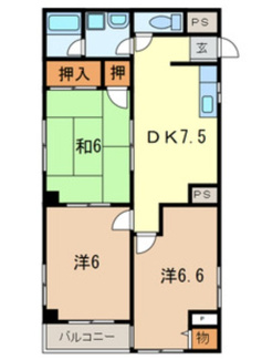 【間取り】 | パティオ上落合 | 間取りです。