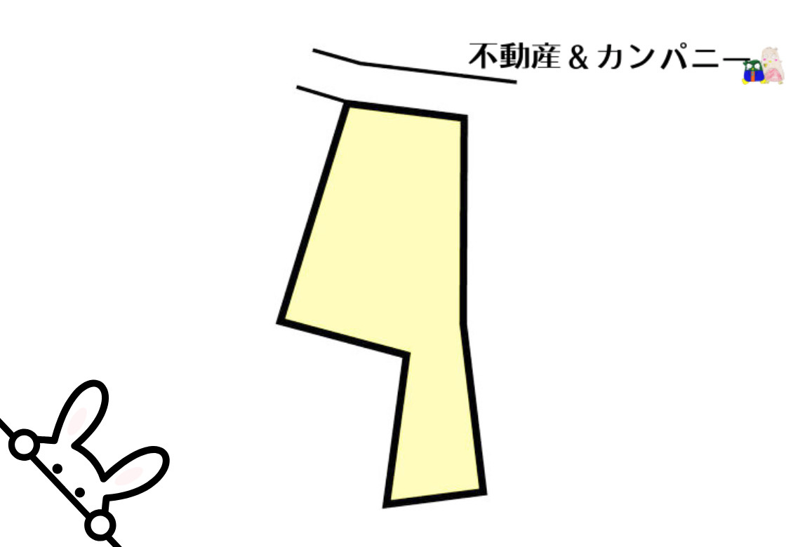 伊予市米湊公園横分譲地の土地図