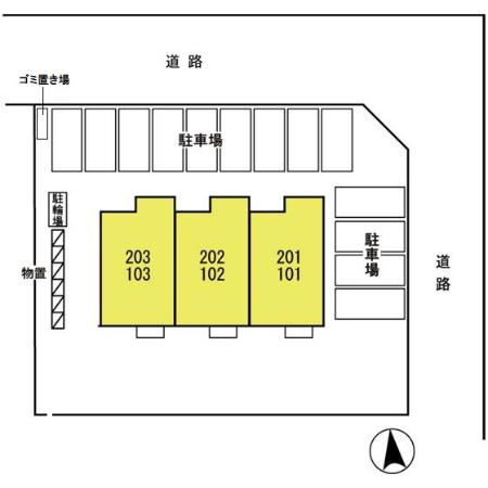 アーバンハイツ七日町の区画図