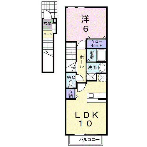 【間取り】 | フォルシュ　ハイム　Ｂ