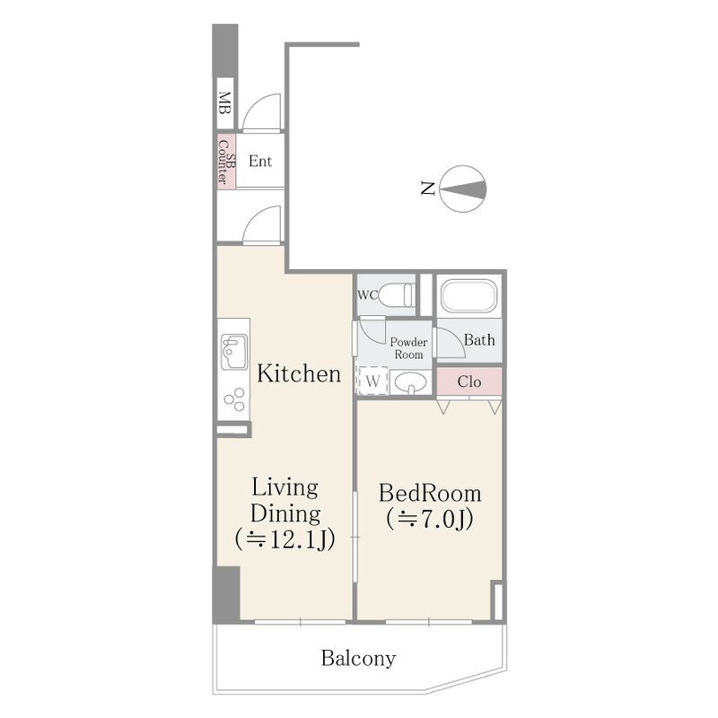 アビタシオン大島の間取り