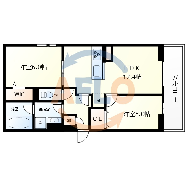 Villa Parasore　深江小学校区の間取り|Villa Parasore　間取り