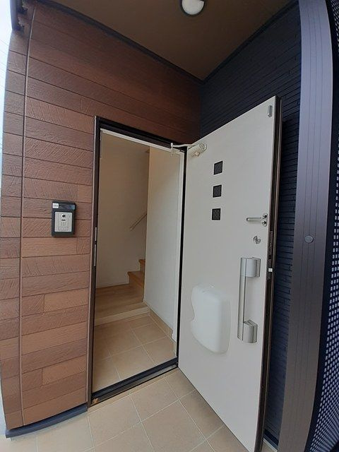 サンスベリアの玄関