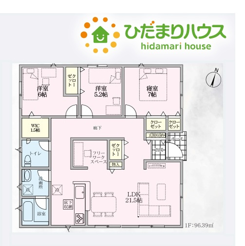 本庄市児玉町児玉第14　新築戸建て　グレイドルガーデン　01の間取り