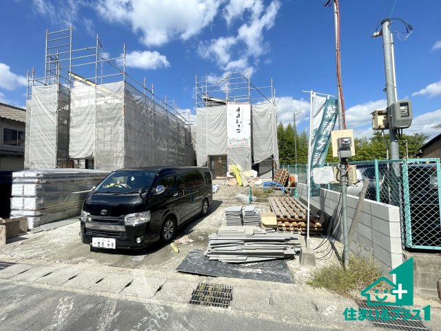 ★京都市伏見区向島庚申町　第1期　新築一戸建ての外観|ご案内の際は現地集合はもちろん、ご自宅の送迎や最寄りの駅迄のお迎え等お気軽にご相談ください。