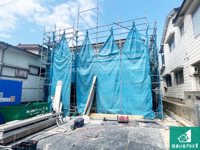 神戸市垂水区塩屋台　第1期　新築一戸建ての外観|現在の進捗状況です！順調に作業進行中、完成が待ち遠しいです！詳細の間取り等、お気軽にお問い合わせください！