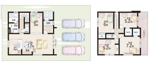 神戸市垂水区塩屋台　第1期　新築一戸建ての間取り