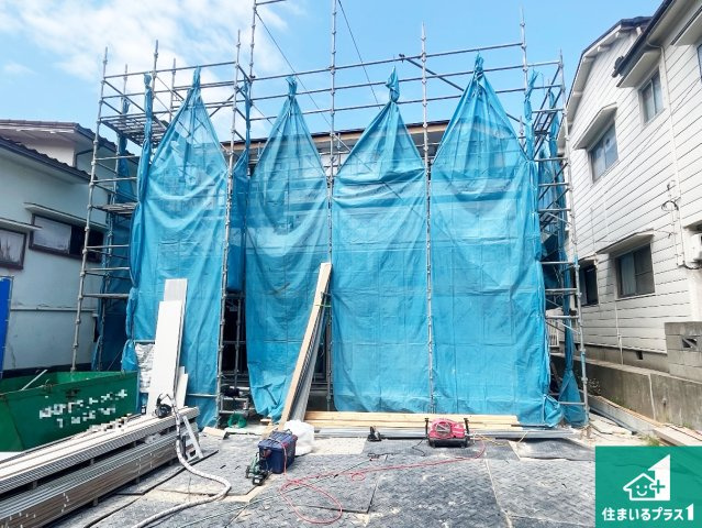 神戸市垂水区塩屋台　第1期　新築一戸建ての外観|現在の進捗状況です！順調に作業進行中、完成が待ち遠しいです！詳細の間取り等、お気軽にお問い合わせください！