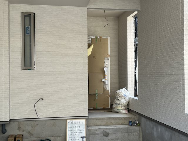 流山市駒木借家　A棟のエントランス