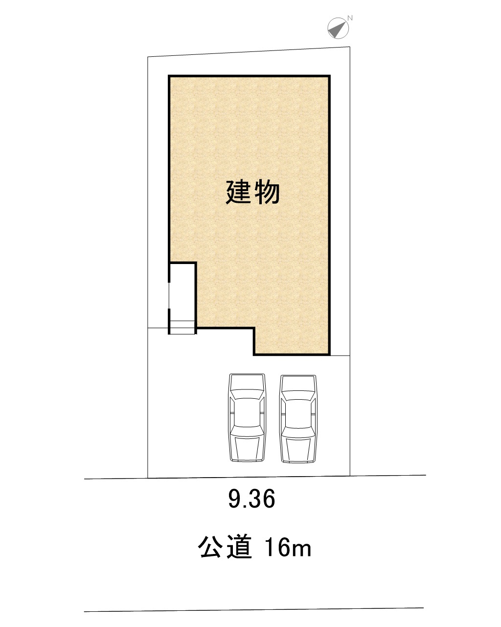 碧南市川端町　新築戸建＜全1棟＞の区画図|土地面積57.50坪
駐車場並列2台可能