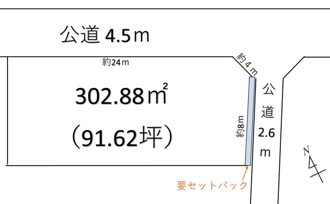 【土地図】 | 群馬県太田市古戸町　500万　土地