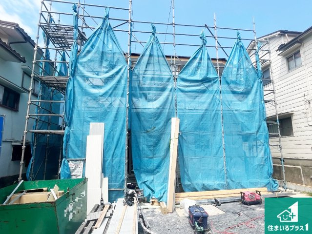 神戸市垂水区塩屋台　第1期　新築一戸建ての外観|現在の進捗状況です！順調に作業進行中、完成が待ち遠しいです！詳細の間取り等、お気軽にお問い合わせください！