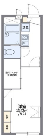 レオパレスイーススペースの間取り