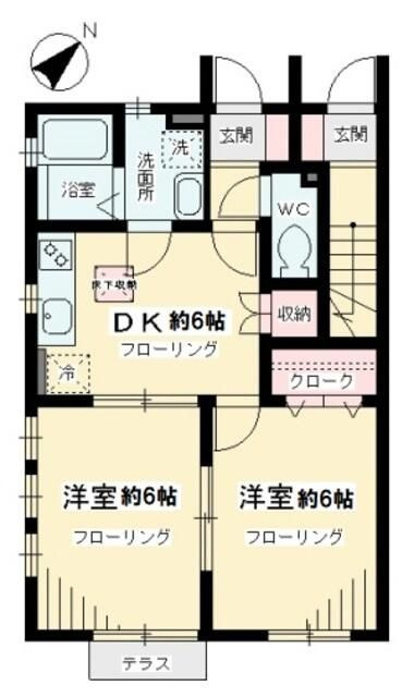 ビオトープ桜丘Ａ棟の間取り