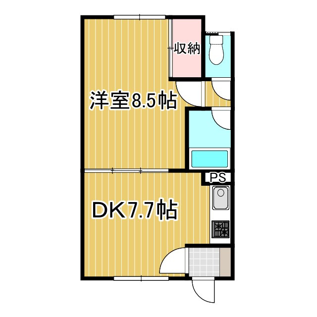 桐井マンションの間取り