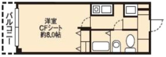 ドミール桜川の間取り