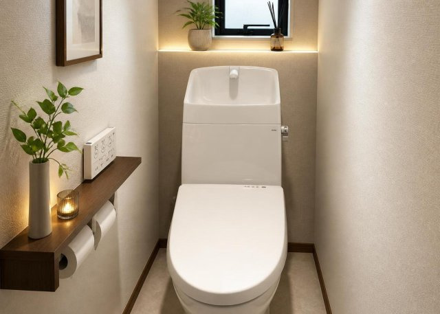 【トイレ】 | トイレは大きさや形、機能、抗菌性などが異なる多種多彩なタイプが各メーカーから出ています。それぞれに良さがあるため、事前にどういったタイプのトイレがいいのかをご家庭内で決めて、内見に行くといいでしょう。