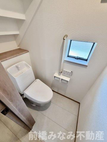 【新築】前橋市光が丘町　限定１棟　ハートフルタウン　新築建売のトイレ|ゆったりとした空間のトイレです