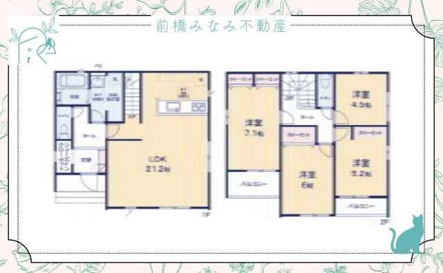 【新築】前橋市北代田町1期　３号棟(全３棟)　アーバンスタイル　新築建売分譲の間取り