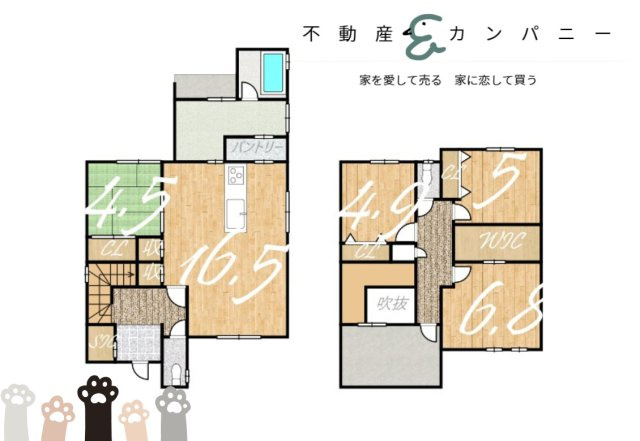 フットネスタウン鷹子新築戸建住宅の間取り