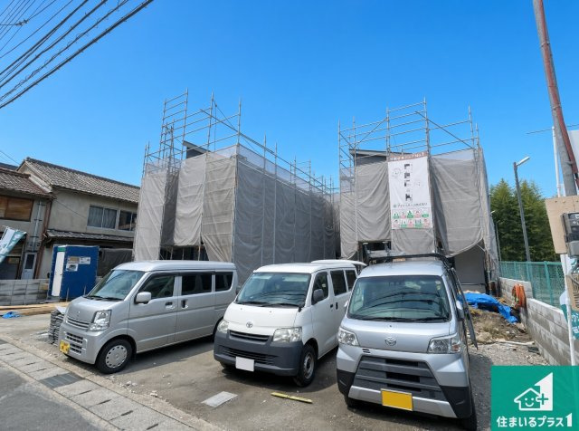 京都市伏見区向島庚申町　第1期　新築一戸建ての外観|現在建築中！落ち着いた街並みで新生活を始めることが出来そう！周辺の物件も併せてご紹介させて頂きます！
