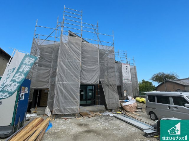 京都市伏見区向島庚申町　第1期　新築一戸建ての外観|現在の進捗状況です！順調に作業進行中、完成が待ち遠しいです！詳細の間取り等、お気軽にお問い合わせください！